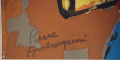 Pierre AMBROGIANI : Rencontre fortuite, Lithographie originale signée 2
