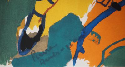 Pierre AMBROGIANI : Duel de bandoleros,, Lithographie originale signée 2