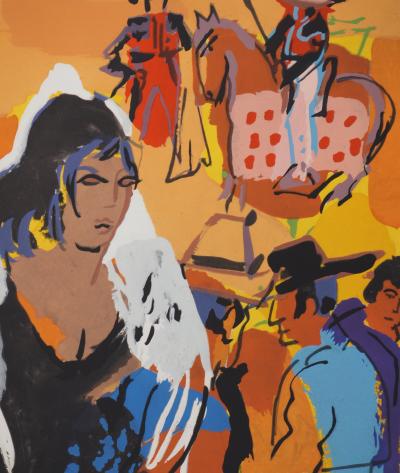 Pierre AMBROGIANI : La défiance de Carmen, Lithographie originale signée 2
