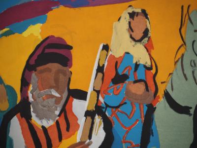 Pierre AMBROGIANI : Les bandits dans le maquis, Lithographie originale signée 2