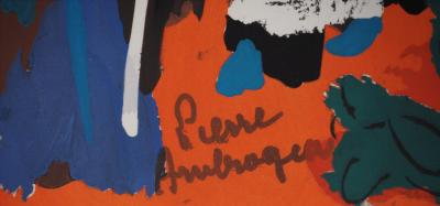Pierre AMBROGIANI : La procession, Lithographie originale signée 2