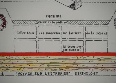 René BERTHOLO : Personnage surréaliste, Lithographie originale 2