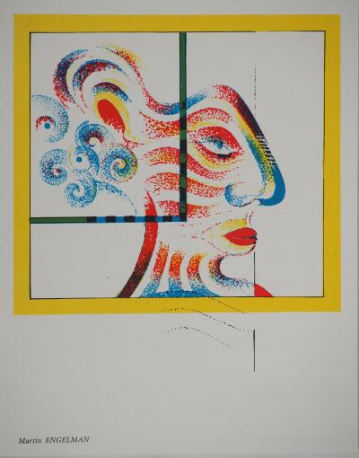 Martin ENGELMAN : Femme par la fenêtre, Lithographie originale 2