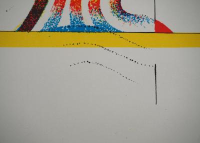 Martin ENGELMAN : Femme par la fenêtre, Lithographie originale 2