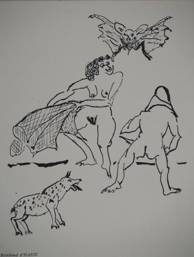 Reinhoud d'HAESE : Le pique-nique, Lithographie originale 2