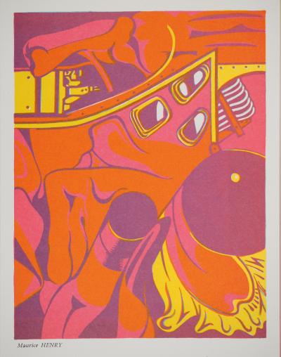 Maurice HENRY : Mécanisme situationniste, Lithographie originale 2