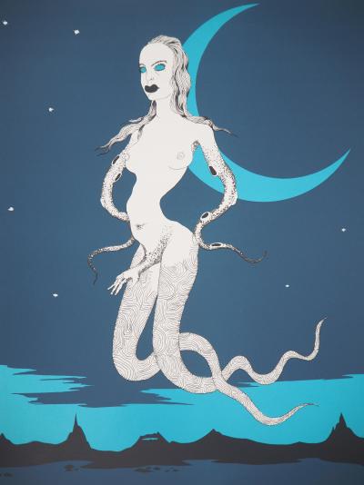 Félix LABISSE : La sangsue, Lithographie originale, signée 2