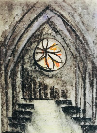 Georges LAPORTE - Rosace, 1969 - Pastel original signé 2