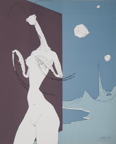 Félix LABISSE : L’Amante religieuse, Lithographie originale, signée 2