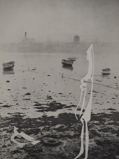Pablo PICASSO: Diurnes, Woman by the Sea, Original Phototype 2