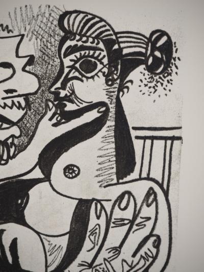 Pablo PICASSO : Le Goût du Bonheur, Intimité cubiste, Lithographie 2