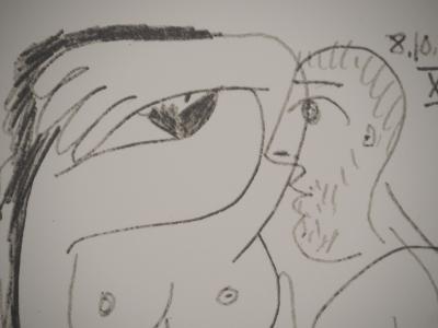 Pablo PICASSO : Le Goût du Bonheur, Preuve d’amour, Lithographie 2