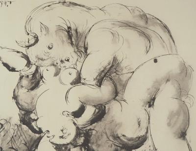 Pablo PICASSO : Le minotaure, Lithographie et pochoir 2