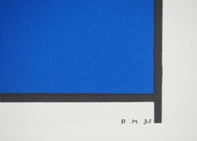 Piet MONDRIAN : Composition III en rouge, bleu et jaune - Lithographie signée 2