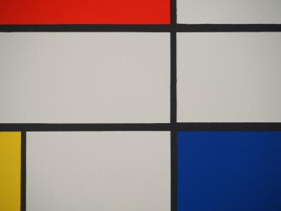 Piet MONDRIAN : Composition III en rouge, bleu et jaune - Lithographie signée 2