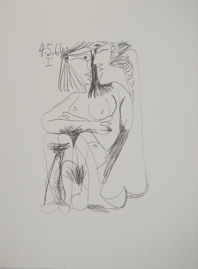 Pablo Picasso: The Taste of Happiness, Nude in Love, Lithograph 2