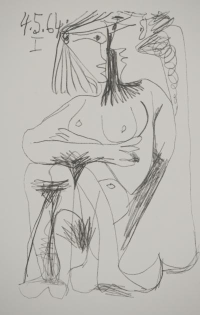 Pablo Picasso: The Taste of Happiness, Nude in Love, Lithograph 2