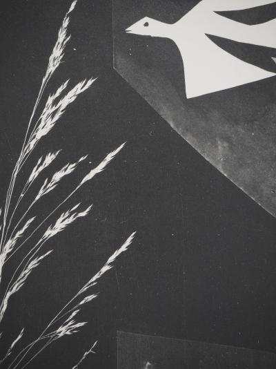 Pablo PICASSO : Diurnes, L’homme à l’oiseau, Phototypie originale 2