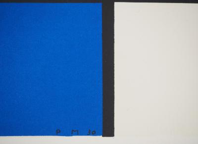 Piet MONDRIAN : Composition II en rouge, bleu et jaune - Lithographie signée 2