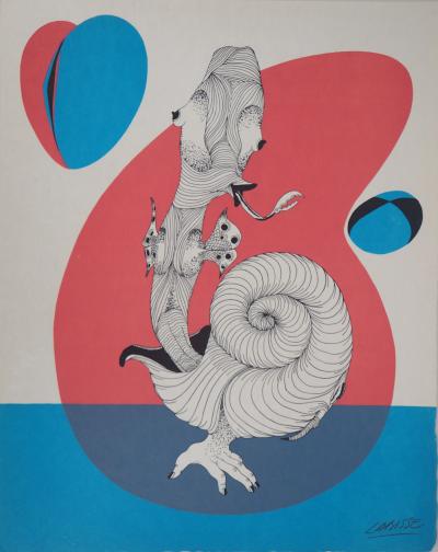 Félix LABISSE : Le Phylactère, Lithographie originale, Signée 2