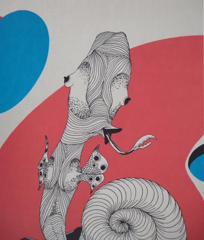 Félix LABISSE : Le Phylactère, Lithographie originale, Signée 2