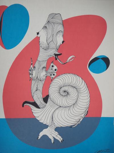 Félix LABISSE : Le Phylactère, Lithographie originale, Signée 2