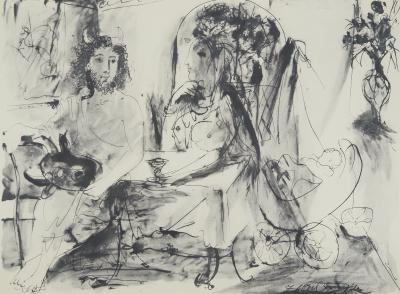 Pablo PICASSO : Le masque, Lithographie et pochoir 2