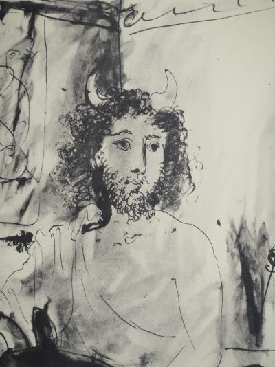 Pablo PICASSO : Le masque, Lithographie et pochoir 2