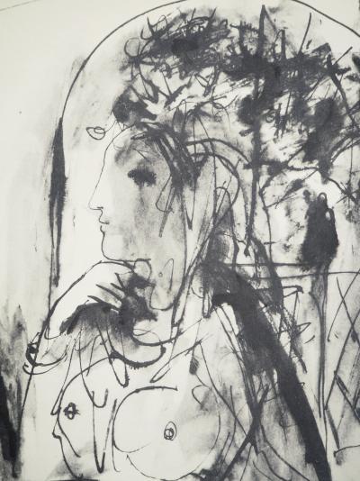Pablo PICASSO : Le masque, Lithographie et pochoir 2