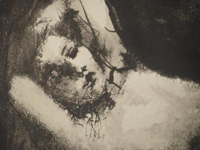 Pablo PICASSO : Les amants, Lithographie et pochoir 2