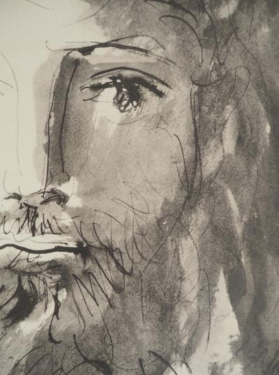 Pablo PICASSO : L’homme au mouton, Lithographie et pochoir 2