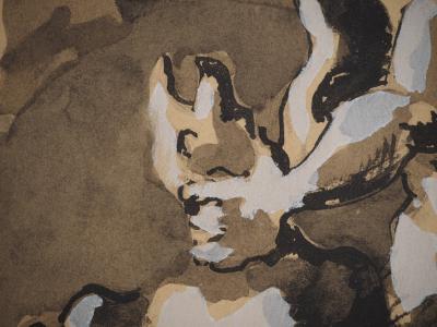 Jacques LIPCHITZ : Dessin pour Prométhée, Lithographie originale, Signée 2