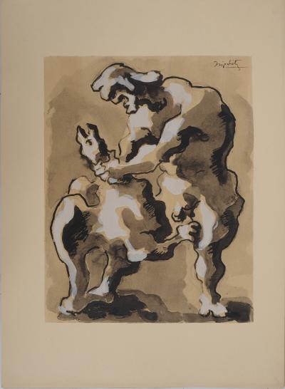 Jacques LIPCHITZ : Le vautour, Lithographie originale, Signée 2