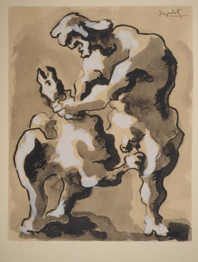 Jacques LIPCHITZ : Le vautour, Lithographie originale, Signée 2