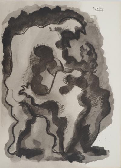 Jacques LIPCHITZ : La punition de Zeus, Lithographie originale, Signée 2