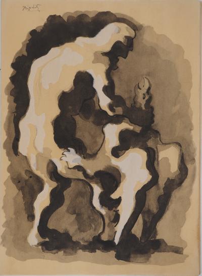 Jacques LIPCHITZ : La vengeance de l’Olympe, Lithographie originale, Signée 2
