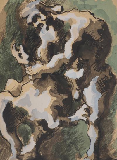 Jacques LIPCHITZ : La victoire de Prométhée, Lithographie originale, Signée 2