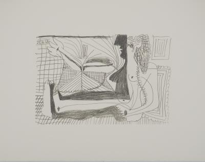 Pablo PICASSO: The Taste of Happiness, The Muse in the Shadow, Lithograph 2