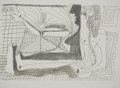 Pablo PICASSO: The Taste of Happiness, The Muse in the Shadow, Lithograph 2