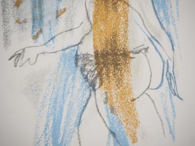 Pablo PICASSO : Le Goût du Bonheur, Femme à la plage, Lithographie 2
