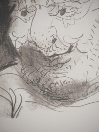 Pablo PICASSO : Le Goût du Bonheur, Portrait d'un vieillard, Lithographie 2