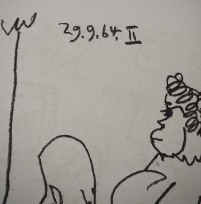 Pablo PICASSO : Le Goût du Bonheur, Le baise main, Lithographie 2