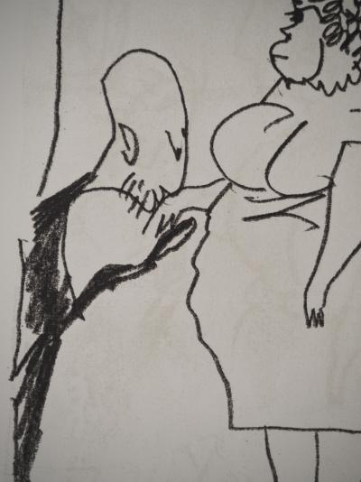 Pablo PICASSO : Le Goût du Bonheur, Le baise main, Lithographie 2