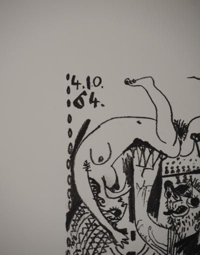 Pablo PICASSO : Le Goût du Bonheur, Les acrobates, Lithographie 2