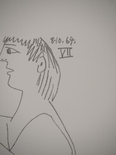 Pablo PICASSO : Le Goût du Bonheur, Flirt, Lithographie 2