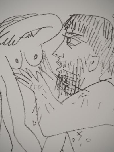 Pablo PICASSO : Le Goût du Bonheur, Les chéris, Lithographie 2