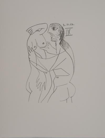 Pablo PICASSO : Le Goût du Bonheur, La bien aimée, Lithographie 2