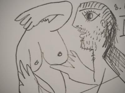 Pablo PICASSO : Le Goût du Bonheur, La bien aimée, Lithographie 2