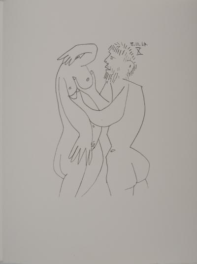 Pablo PICASSO : Le Goût du Bonheur, Le désir, Lithographie 2