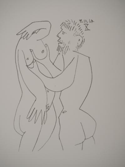 Pablo PICASSO : Le Goût du Bonheur, Le désir, Lithographie 2